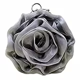MEGAUK Damen Satin Clutch Rose Abendtasche Mini Handgelenktasche Clutch-Geldbörsen für Hochzeit Party