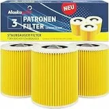 3x Filter für Kärcher Staubsauger, kompatibel mit Kärcher WD3 Filter, Premium WD2 WD 3 WD1 MV3 MV2 NT KNT K A SE VC ersetzt 6.414-552.0, 6.414-772.0, 6.414-547.0 für Allergiker