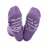 NOBRANDS IVF Geschenk IVF Transfer Day Geschenk Inspirierende Unfruchtbarkeit Socken für Frauen Lucky Transfer Socken In-vitro IVF Socken Unfruchtbarkeit Socken, Making a Miracle Eu, M