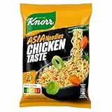 Knorr Instant Nudeln Chicken Taste schneller Asia Snack fertig in nur 3 Minuten 11x 70 g