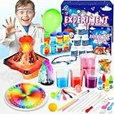 Gontence 70+ Experimente für Kinder, Spielzeug ab 4 5 6 7 8 9 10 Jahre Jungen MäDchen, Kristalle Züchten, Chemiebaukasten, Vulkanausbruch, Spiele Geschenk Junge Hochwertige Abnehmbare