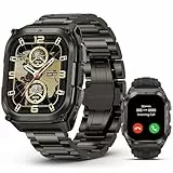 KOSPET TANK M4 Special Edition Smartwatch Herren, 1,96' AMOLED, 10ATM wasserdicht Freediving, Offline-Karten GPS, 50 Tage Akku, 180+ Sportmodi, Herzfrequenzmonitor für Android iOS, 2 Armbänder