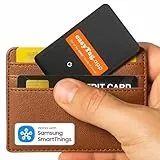 easyTag Tracking Card (Nur Samsung) - Schlanker und globaler Wallet Tracker für Geldbörsen, Taschen, Koffer und Gepäck. Wiederaufladbare Tracking Card kompatibel mit der Samsung SmartThings App.