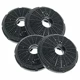 vhbw 4x Aktivkohlefilter Ersatz für Silverline AF110 für Dunstabzugshaube