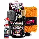 Felgenreinigung & Versiegelung Set | Sonax Felgenbeast Felgenreiniger 500ml Sonderedition + Sonax Xtreme Ceramic Quick Detailer 140ml + Felgenpinsel + Waschhandschuh