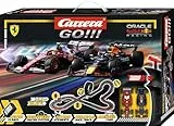 Carrera GO Speed Zone – Formel-1-Rennbahn Set mit Red Bull RB21 M. Verstappen No.1 und Ferrari SF-25 L. Hamilton No.44 – Slotcar Bahn 1:43 mit Looping und 6,3 m Strecke für packende Duelle