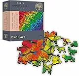 Regenbogen Schmetterlinge (Holzpuzzle), 500