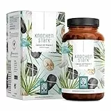 NATURTREU® Calcium hochdosiert mit Vitamin C vegan - 120 Kalzium Kapseln 800mg hochdosiertes Calcium pro Tagesdosis - Ohne Zusatzstoffe