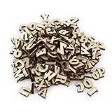 Fdit Alphabet aus Holz, DIY Gemischt, A-Z, Buchstaben, 0-9 Zahlen, Nicht Gemalt, Basteln, Kinder-Dekoration, Lernspielzeug, Spiele, 200 Stück Lettres N ° 1