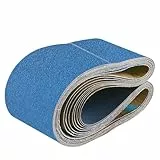 UMXIUO Schleifband 100 X 915 mm, 8 Stück Zirkonkorund Schleifbänder 40/60/80/120 Körnung für Bandschleifer Polieren Metall, Holz, Glas