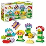 LEGO DUPLO Town Kreativer Blumengarten - Motorikspielzeug für Kinder ab 2 Jahren - Montessori Spielzeug - Lernspielzeug für Vorschulkinder - Garten Spiel für Kleinkinder - Geschenkidee 10444