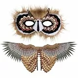 SOIMISS 1 Satz Eulenmaskenflügel Gesetzt Eulen-halloween-kostüm Halloween-performance-requisite Kinderkostüme Stoff Kostüm Halloween Kostüm Eulenflügel Eule Vogel Flügel Kostüm Vlies