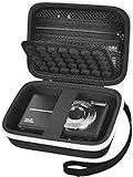 Grapsa Digitaler Kameratasche für CAMKORY/für Kodak Pixpro/für VAHOIALD/für Sony DSCW800 830 / für Canon PowerShot 180 190. Aufbewahrungshalter für Vlogging-Kameras und Zubehör (nur Hülle) Schwarz