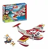PLAYMOBIL | City Action | Feuerwehrflugzeug mit Löschfunktion | Heldenhafte Rettungsmissionen | Inklusive Feuerwehrmann und vielfältigem Zubehör | Für Kinder ab 4 Jahren | 71463