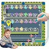 RunHero Montessori Spielzeug ab 1 Jahre Holz Magnetspiel Alphabet-Labyrinth Lernspiele Motorikspielzeug Puzzle Board Sortierspiel Kinderspielzeug Geschenk für ab 2 3 4 5 6 7 Jahre Kinder Mädchen Junge