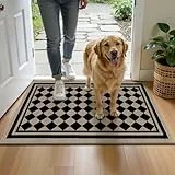 Enyhom Schmutzfangmatte Innen 44 x 76 cm, rutschfest Fußmatte Waschbar Absorbierend Fussmatte Schuhmatte Strapazierfähiger Eingangsteppich für Haustür & Eingang