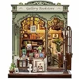 Cutefun Book Nook Kit – DIY-Miniaturhaus-Bausatz für Erwachsene Bücherregal-3D-Puzzle, Bastelgeschenke für Frauen, die Bücher lieben (Gellery Bookstore)