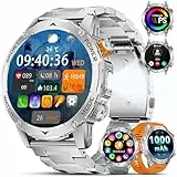DREMAC Smartwatch Herren-1000mAh Akku/1.75'' HD Großes Display,Smartwatch mit Bluetooth Anrufe/130+ Sportmodi,IP68 Wasserdicht Fitnessuhr mit Herzfrequenz/Schlafmonitor,für Android iOS