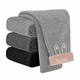 JiAmy Mädchen Leggings Kinder Lang Dehnbar Thermo Leggings Hosen Häschen Muster Herbst Winter Casual Sporthose Mädchen für 3-4 Jahre Hellgrau