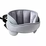 PandaEar Kinder Autositz Kopfstütze, Verstellbarer Kopfhalter für Babys & Kleinkinder, Nackenstütze für Autositz & Kinderwagen, Weiches Schlafband für Reisen