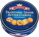 Queen`s Danish Butter Cookies, Traditionelle dänische Butterkekse, 500 g (Packung mit 5)