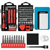 Wusboo Feinmechaniker Werkzeug Set Mini Schraubenzieher - 141 in 1 Handy Reparatur Schraubendreher Mit 101 Bits für PC Computer Laptop PS iPhone Uhr Macbook Spielzeug Xbox Brille Kamera (Red)