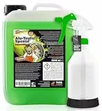 Felgenpflege Set: TUGA Chemie Alu-Teufel Spezial 5 Liter Felgenreiniger Alufelgen + chemicalworkz Sprühflasche mit 360° Canyon Trigger - gründliche Reinigung für Alufelgen & Stahlfelgen | 2-teilig