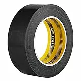 LLPT Klebeband Panzertape Gewebeband Panzerband Premium-Qualität 40MM*30M*0.28MM Leicht reißbar Rückstandsfrei Starker Kleber Farbe Schwarz (DT401)