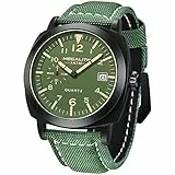 MEGALITH Herren Uhr Wasserdicht Armbanduhr: Sport Militär Grünes Zifferblatt Männeruhr - Analog Quarz Mode Business Geschenke für Männer