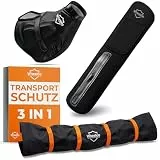 Wheeloo E-Bike Transportschutz Set 3-teilig für Motor, Akku und Lenker I passt trotz Flaschenhalter I Wasserabweisende Schutz Hülle für Fahrradträger I E Bike Schutzhülle für Bosch Ebike u. weitere I