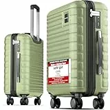 Travely Premium Handgepäck Koffer 55x40x20cm - passend für Ryanair, Lufthansa, Eurowings und co. I 36L Handgepäck Koffer mit sanften Rollen und praktischem TSA Schloss, Reisekoffer
