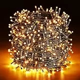 ELKTRY 100M LED Lichterkette Außen, 1000 LEDs 8 Modi Lichterketten Innen, Warmweiß IP44 Lichterkette Strom für Schlafzimmer, Kinderzimmer, Balkon, Garten, Terrasse