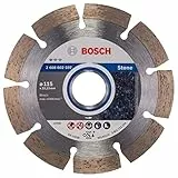 Bosch Accessories Professional Diamanttrennscheibe Standard für Stone, 115 x 22,23 x 1,6 x 10 mm, 1-er Pack