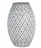 Dehner Solar-Laterne Tamarin, Lichtfarbe warmweiß, Ø 41 cm, Höhe 63 cm, Metall/Kunststoff, schwarz/weiß