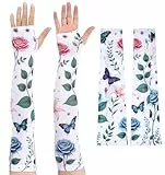ValueBargain Armstulpen Damen, Arm Stulpen Leichte Schutz Ärmel mit Dornensicherung, Atmungsaktiv für Gartenarbeit, Bauernhof und Outdoor-Aktivitäten