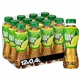 Fuze Tea Schwarzer Tee Zitrone Zitronengras - außergewöhnliche Fusion aus Tee und fruchtigem Zitronen-Geschmack - Eistee aus nachhaltigem Anbau - Einweg Flaschen (12 x 400 ml)