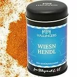 Hallingers BBQ Wiesn Hendl Bayern - Gewürz-Mischung für Hähnchen, Pute & Chicken Wings (Dose) - Geschenk im Sommer & als perfektes Grillgeschenk | Neues Zuhause Ruhestand Glückwunsch