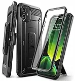 SUPCASE iPhone 11 Hülle 360 Grad Handyhülle Outdoor Case Bumper Schutzhülle Full Cover [Unicorn Beetle Pro] mit Integriertem Displayschutz und Gürtelclip 6.1 Zoll 2019 Ausgabe (Schwarz)