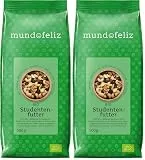 Mundo Feliz Studentenfutter aus Bio-Anbau, 2 x 500 g (Packung mit 2)
