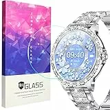 Blueshaweu Displayschutzfolie Kompatibel Für Fitonyo Smartwatch Damen 1.32'', 9H Härte Panzerglas Schutzfolie [3 Stück ] für Fitonyo Diamond Family Smartwatch/Fitonme/DekeFit I58 Smartwatch (HD)