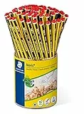 STAEDTLER Bleistift Noris 120, Made from Upcycled Wood, Rutschfeste Soft-Oberfläche, hohe Buchfestigkeit, hohe Qualität Made in Germany, 72 Stück in Köcherpackung, Härtegrad HB, 120-2 KP72