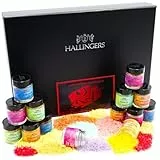 Hallingers Badesalz Deluxe Adventskalender - Badesalz Adventskalender handmade, 24 Totes Meer-Salze (Set) - Geschenk im Sommer & als perfektes Grillgeschenk | Glückwunsch Chanukka Glückwünsche Neues Z
