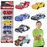 Amazluck Cars Spielzeug Geschenkset, 6 Stück Kleine Spielzeugautos Mini Auto Set Wheels Autos Mini Cast Spielzeugautos Set Spielzeug Autos ab 3 4 5 Jahren für Kleinkinder Jungen Car Spielzeugauto