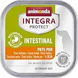 animonda INTEGRA PROTECT Intestinal Pute Pur (11 x 150 g), Hunde Diätfutter bei Durchfall & Erbrechen, Hundefutter mit Pute und Reis, leicht verdauliches Nassfutter für Hunde