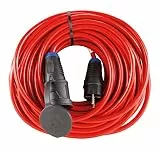 REV Verlängerung, Verlängerungskabel Aussenbereich, IP44, 25m, N07V3V3, 3680W, rot