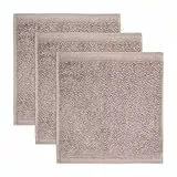 möve Superwuschel Seiftuch 30 x 30 cm aus 100% Baumwolle, cashmere 3er Set