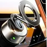 LISEN für Magsafe Autohalterung mit Elektrisch Saugnapf - [Automatische Adsorption] [27+Kg Ultra-Saugleistung] 2026 Snapmount Handy Halterung Auto Vakuum für iPhone 17 Pro Max Air 16 15