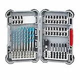 Bosch Professional 35 tlg. Multi Construction Bohrer- und Schrauberbit Set (Impact Control, Pick and Click, Zubehör Schlagschrauber)