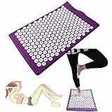 SHOUJIK Akupressur Matte Set high Pulse Kissen stimuliert die Blutzirkulation und löst Verspannungen Akupressurmatte mit Kissen für Schmerzlinderung und Muskel Entspannung