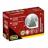 Idena 8325052 - LED Lichterkette mit 20 LEDs in Warmweiß, mit 8 Stunden Timer Funktion und Transformator, ca. 3,9 m lang, Deko für Innen & Außen, als Party Deko, Weihnachtsdeko, zur Hochzeit